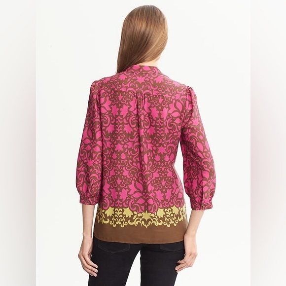 Banana Republic Bold Floral Blouse - Picture 3 of 11